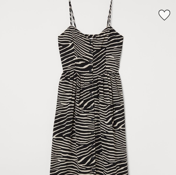 NWOT H&M midi dress 🦓 - Picture 3 of 8